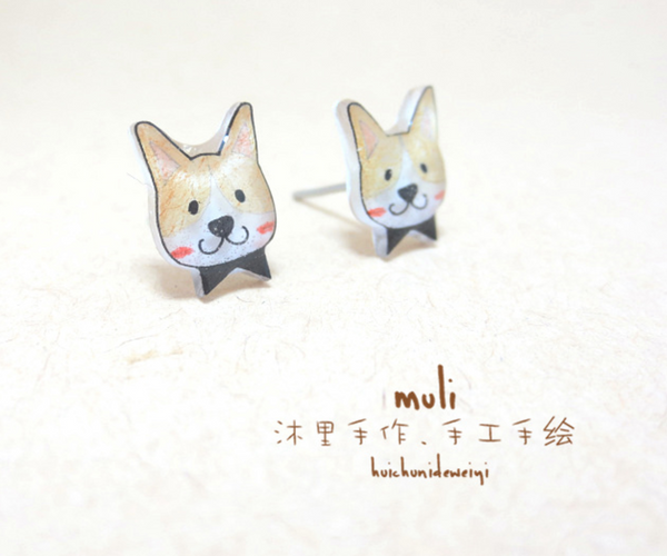 Corgi Earrings