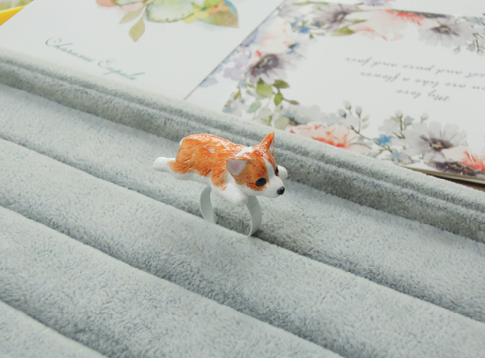Corgi cheap ring holder